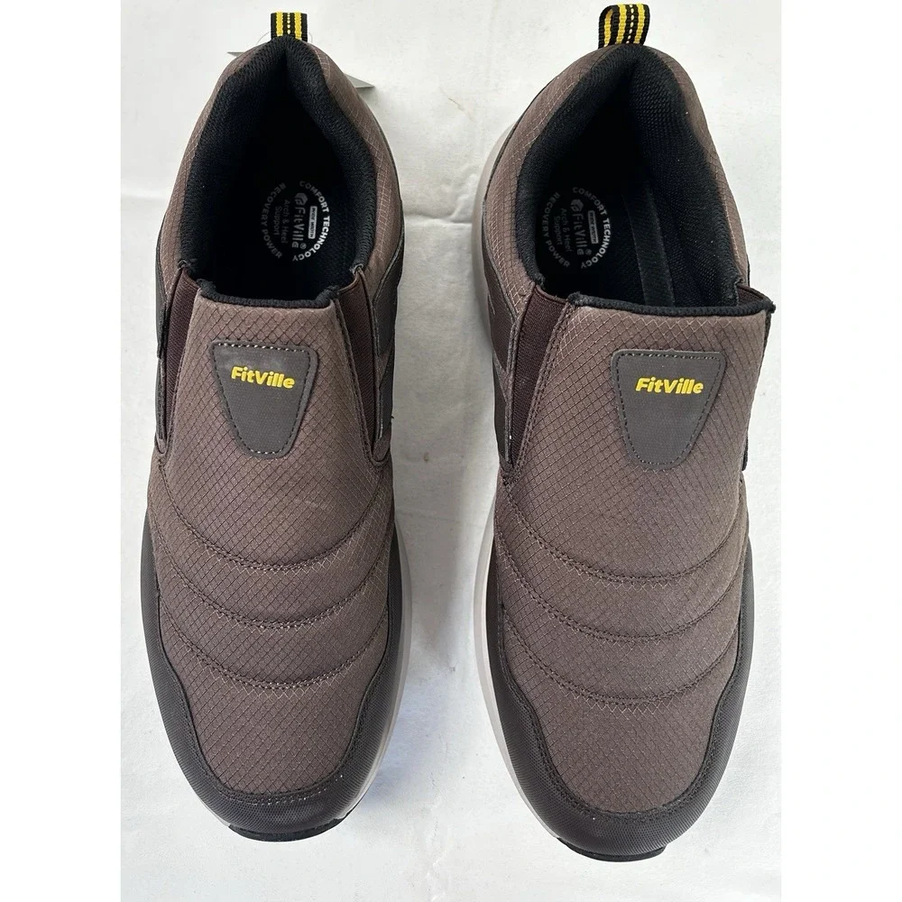 NWT FitVille Men's Explorer Outdoor Slip-On Shoes V2 Size 15 EXTRA WIDE FIT